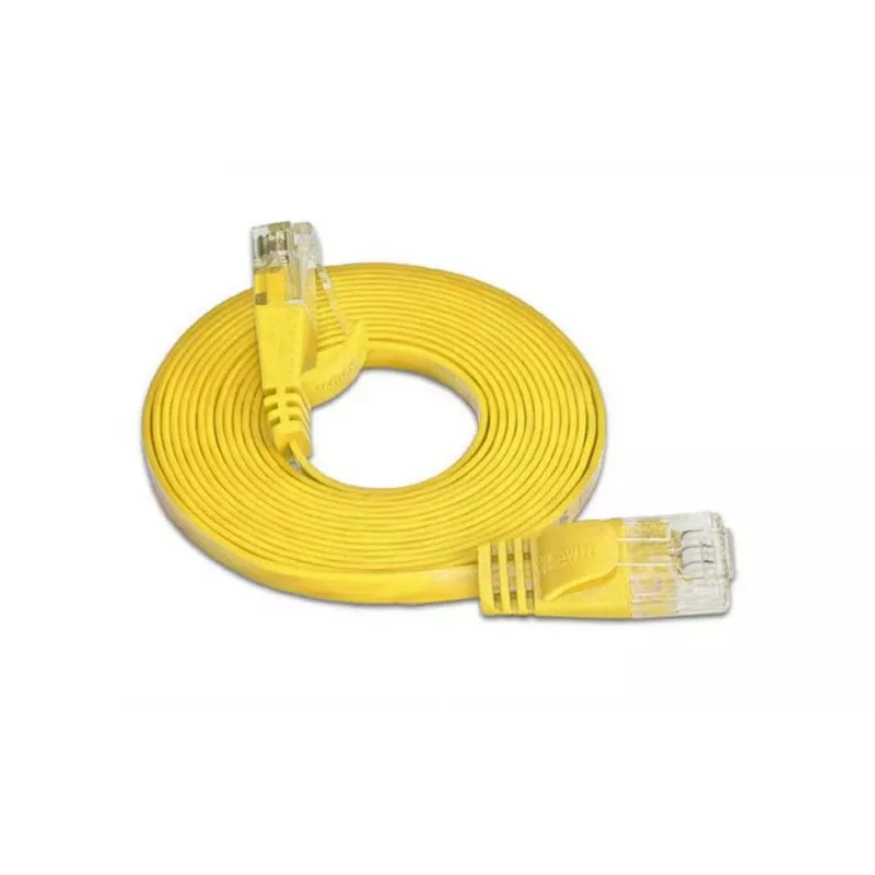 Wirewin SLIM U6 05 GE - Cavo patch Slim Cat.6, U/UTP, 0,5 m, giallo (PKW-SLIM-KAT6 0.5 GE)