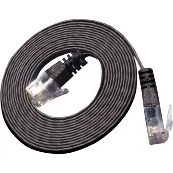 Wirewin Triotronik PKW-SLIM-KAT6 10.0 SW - Cavo patch Ethernet slim Cat6 U/UTP da 10 m, RJ45 connettore maschio a maschio, nero