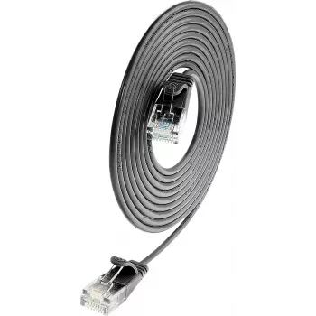Wirewin SLIM UL6 1 SW - Cavo patch Cat.6 Slim, U/UTP, 1 m, nero (PKW-LIGHT-K6 1.0 SW)