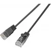 Wirewin SLIM UL6 1 SW - Cavo patch Cat.6 Slim, U/UTP, 1 m, nero (PKW-LIGHT-K6 1.0 SW)