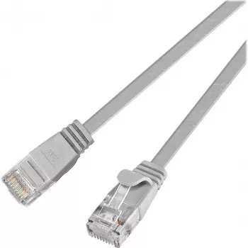 Wirewin Triotronik Cavo patch di rete Cat6 U/UTP, 0,5 m, RJ45 connettore maschio a maschio, grigio PKW-SLIM-KAT6 0.5