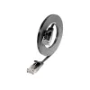 Wirewin Cat.6 U/UTP cavo patch slim, RJ45, 0,75 m, nero PKW-SLIM-KAT6 0.75 SW