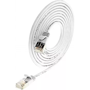 Wirewin SLIM SL6 015 WS - cavo Cat.6 Slim-Light, U/FTP, 0,15 m, bianco (PKW-LIGHT-STP-K6 0.15 WS)