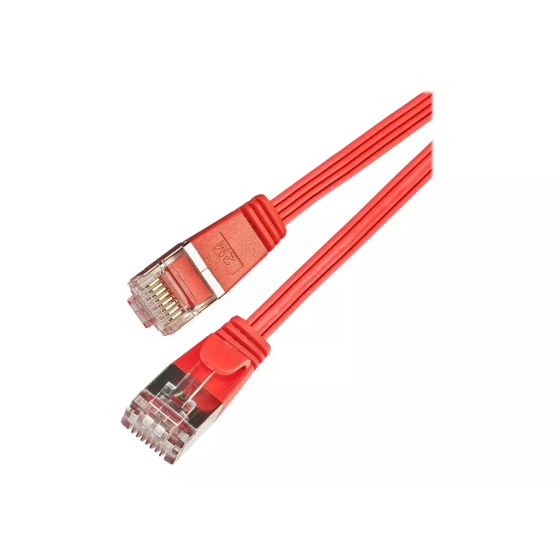 Wirewin SLIM S6 01 RT - cavo patch Cat.6 SLIM, STP(PIMF), 0,1 m, rosso PKW-STP-SLIM-KAT6 0.1 RT