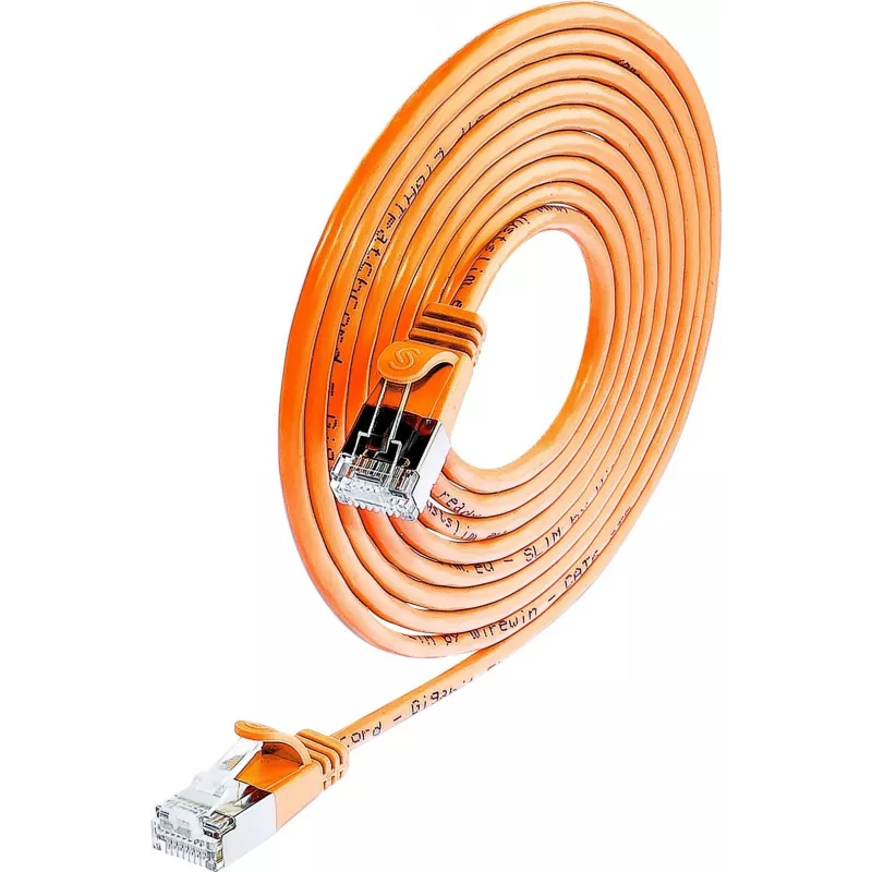 Wirewin Triotronik PKW-LIGHT-STP-K6 1.0 OR cavo patch Cat6 F/FTP, 1 m, arancione