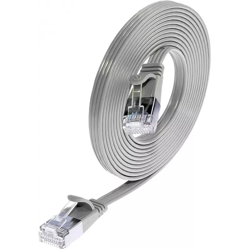 Wirewin Cat.6 cavo patch SLIM STP PIMF 0,75 m grigio PKW-STP-SLIM-KAT6 0.75