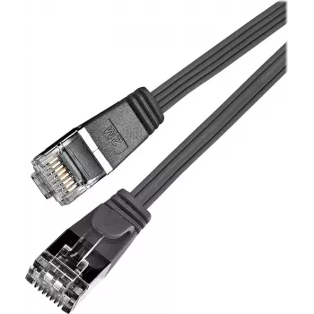Wirewin SLIM S6 1,5 m Cat.6 cavo patch slim STP PIMF nero PKW-STP-SLIM-KAT6 1.5 SW