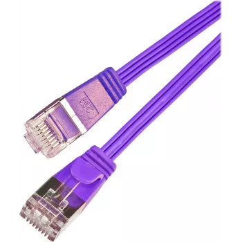 Wirewin Triotronik Cavo patch Ethernet Cat6 U/FTP Slim, 3 m, RJ-45 maschio a maschio, rame, viola PKW-STP-SLIM-KAT6 3.0 VT