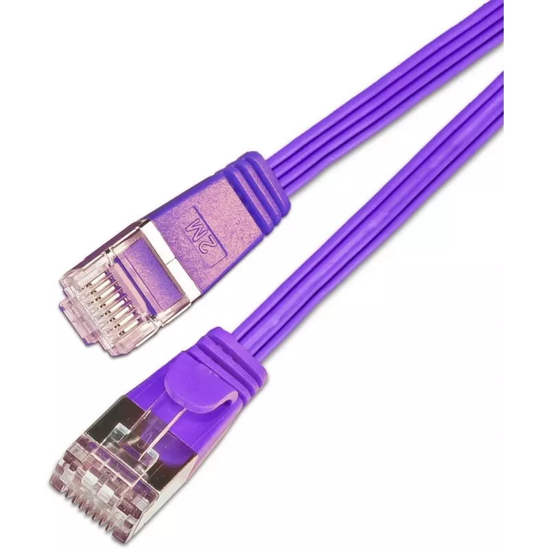 Wirewin Triotronik cavo patch Cat6 U/FTP slim, 0,5 m, viola PKW-STP-SLIM-KAT6 0.5 VT