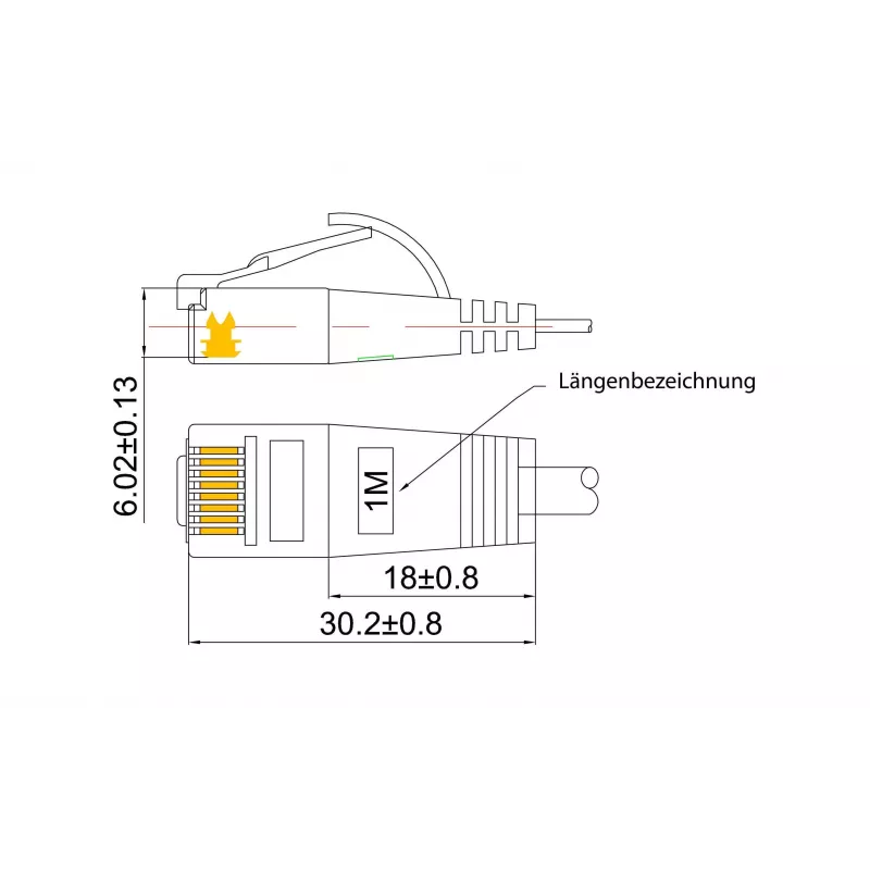 Wirewin Triotronik cavo patch U/UTP Cat6 1 m connettore RJ45 maschio a maschio Gigabit Ethernet (PKW-LIGHT-K6 1.0)