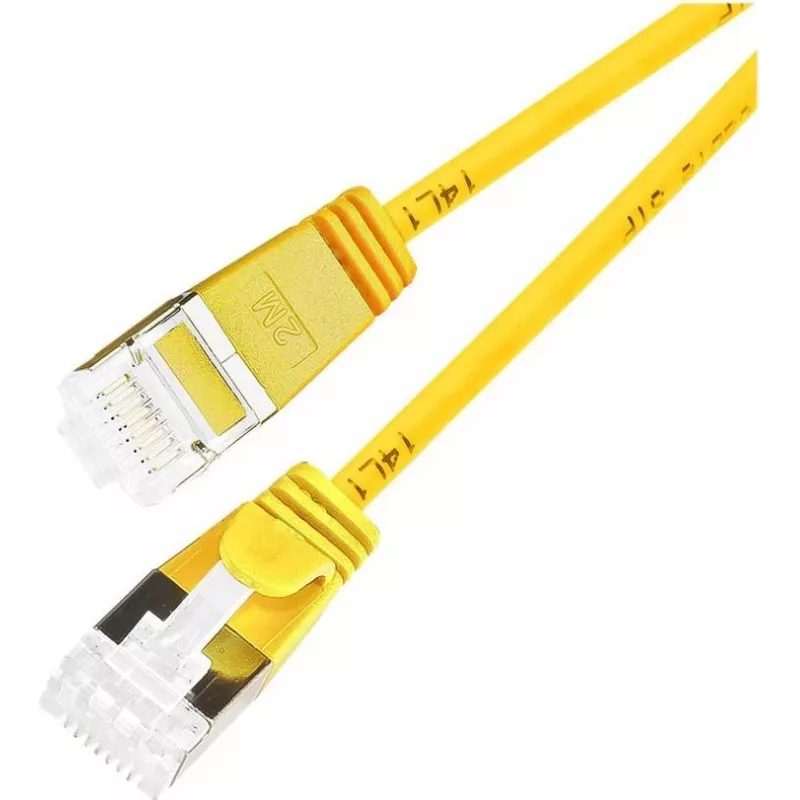 Wirewin cavo patch Ethernet Cat 6a U/FTP slim, giallo, 0,5 m PKW-LIGHT-STP-K6A 0.5 GE