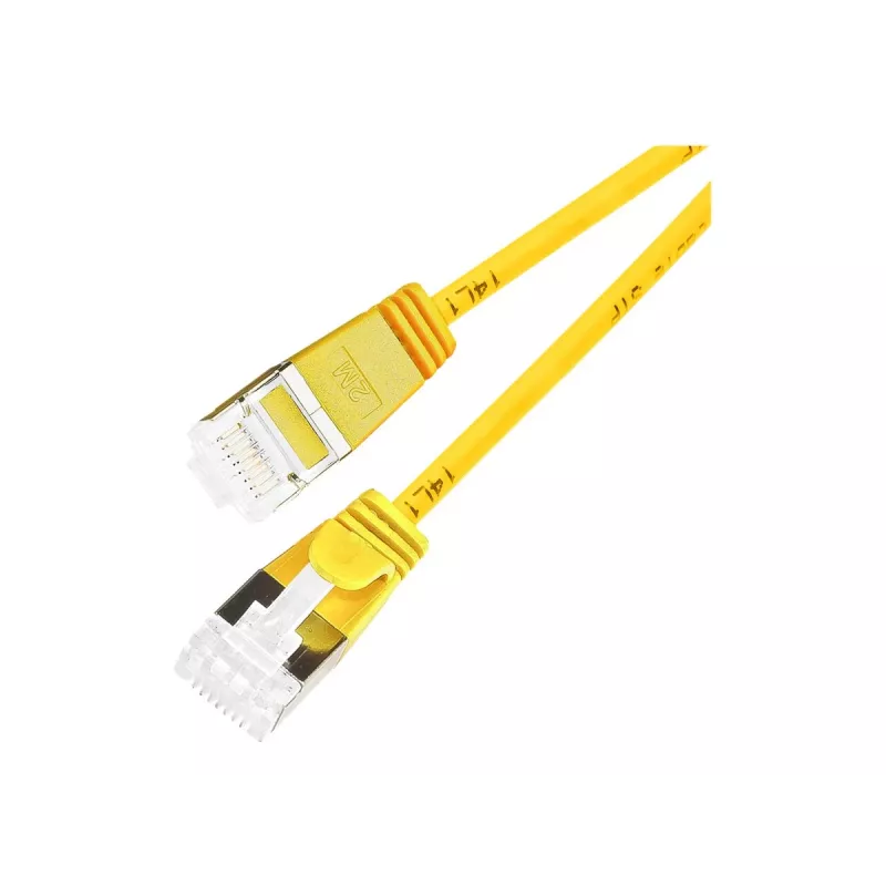 Wirewin cavo patch Ethernet Cat 6a U/FTP slim, giallo, 0,5 m PKW-LIGHT-STP-K6A 0.5 GE