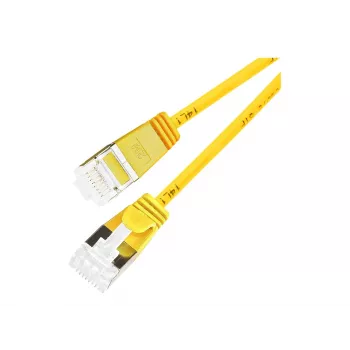 Wirewin cavo patch Slim Round U/FTP Cat 6a, 7,0 m, giallo, PoE, 10 Gbps PKW-LIGHT-STP-K6A 7.0 GE