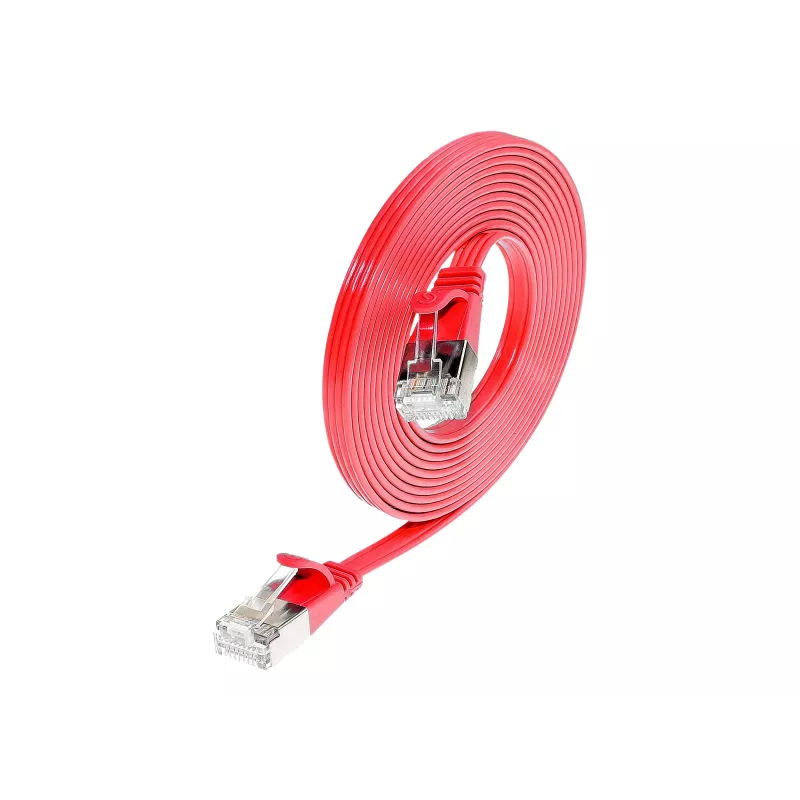 Wirewin SLIM S6 1.5 RT - cavo patch Cat.6 SLIM, STP (PIMF), 1,5 m, rosso PKW-STP-SLIM-KAT6 1.5 RT