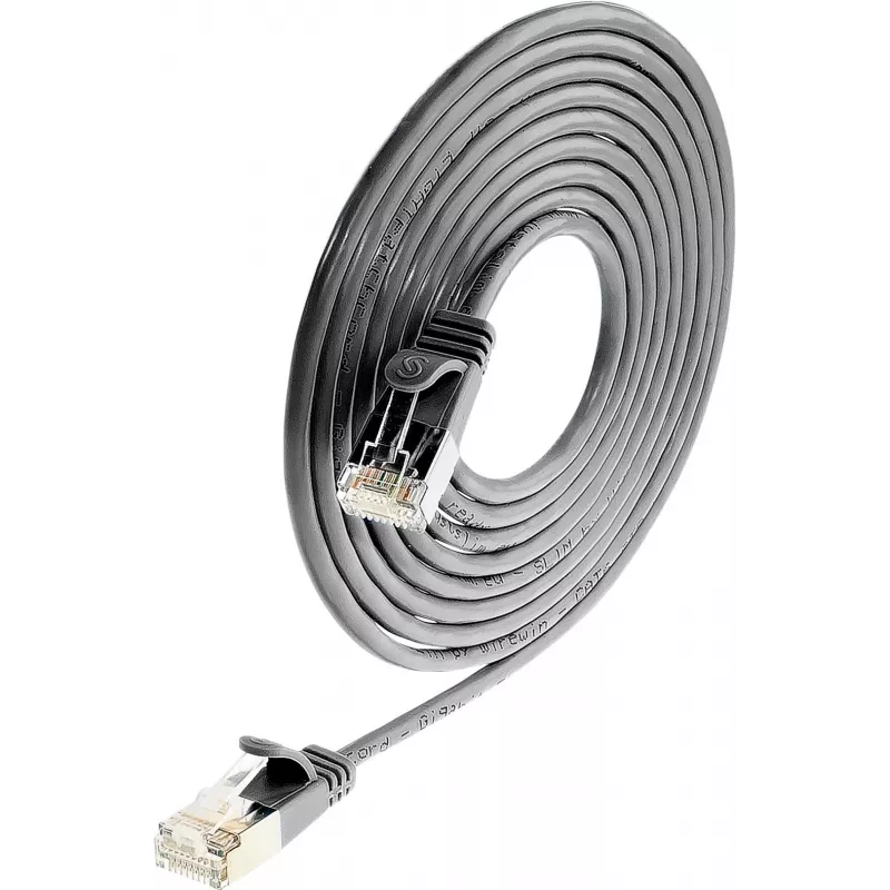 Wirewin Triotronik PKW-LIGHT-STP-K6 0,5 SW cavo patch Cat6 S/FTP, nero, 0,5 m