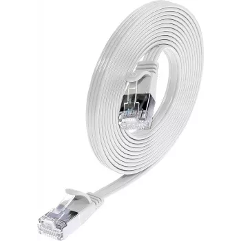 Wirewin Triotronik PKW-STP-SLIM-KAT6 7.5 WS Cavo patch di rete slim Cat6 U/FTP, connettore RJ45 a connettore, 7,5 m, bianco