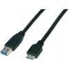 Wirewin USB 3.0 A-MB MM 3.0 SW - Cavo USB-A a Micro-B 3m, nero