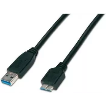 Wirewin USB 3.0 A-MB MM 3.0 SW - Cavo USB-A a Micro-B 3m, nero