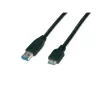 Wirewin USB 3.0 A-MB MM 3.0 SW - Cavo USB-A a Micro-B 3m, nero