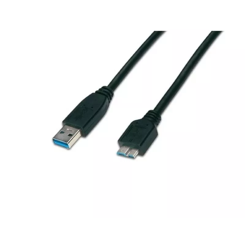 Wirewin USB 3.0 A-MB MM 3.0 SW - Cavo USB-A a Micro-B 3m, nero