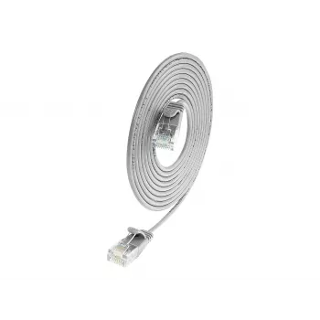 Wirewin SLIM UL6 7,5 m Cavo patch slim Cat.6, U/UTP, grigio (PKW-LIGHT-K6 7.5)