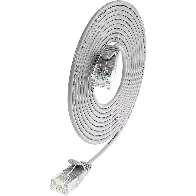 Wirewin SLIM UL6 7,5 m Cavo patch slim Cat.6, U/UTP, grigio (PKW-LIGHT-K6 7.5)