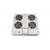 Wirewin FAN ROOF 4V Unità ventole per tetto rack 19 pollici, 4 ventole, 230V, 960 m³/h, grigio chiaro