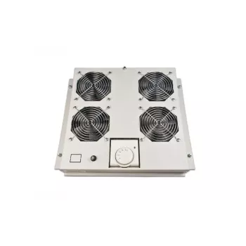 Wirewin FAN ROOF 4V Unità ventole per tetto rack 19 pollici, 4 ventole, 230V, 960 m³/h, grigio chiaro