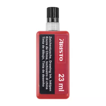 ARISTO Inchiostro di china rosso 23 ml, 1 flacone (AR64803)