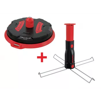 Runpotec Professional avvolgicavo con set mandrino multifunzione 10174