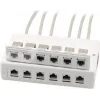 Wirewin 2x scatola a parete 6 porte per moduli Keystone, grigio, plastica sistema Keystone (125460)
