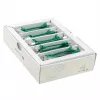 Wirewin SLIM-LS-K6A 0.1 GN 50 cavo patch Ethernet Cat6a U/FTP Slim, 0,1 m, verde, confezione da 50