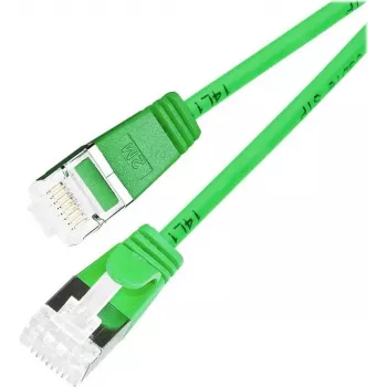 Wirewin cavo patch Light rotondo U/FTP Cat 6a verde 0,1 m cavo patch Slim Light rotondo, schermato, PoE, cavo flessibile e sottile per applicazioni speciali (PKW-LIGHT-STP-K6A 0.1 GN)