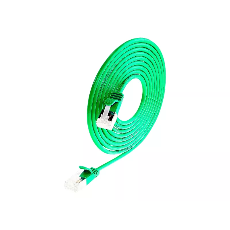 Wirewin cavo patch Light rotondo U/FTP Cat 6a verde 3,0 m sottile flessibile sottile PoE PKW-LIGHT-STP-K6A 3.0 GN