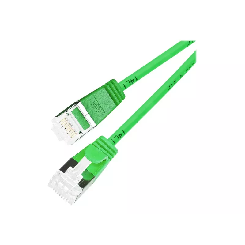 Wirewin PKW-LIGHT-STP-K6A 5.0 GN cavo patch Ethernet Cat 6a U/FTP Slim, verde, 5 m