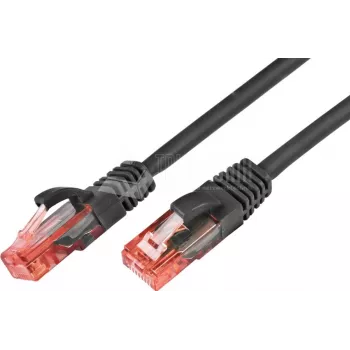 Wirewin PKW-UTP-KAT6 0,5 SW cavo patch di rete Cat6 U/UTP, 0,5 m, nero