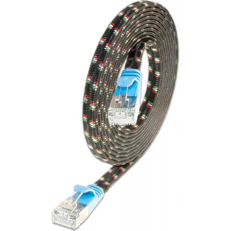 Wirewin cavo patch Cat.6 SLIM-Tough F/FTP 0,5 m blu PKW-TOUGH-STP-K6 0.5 BL