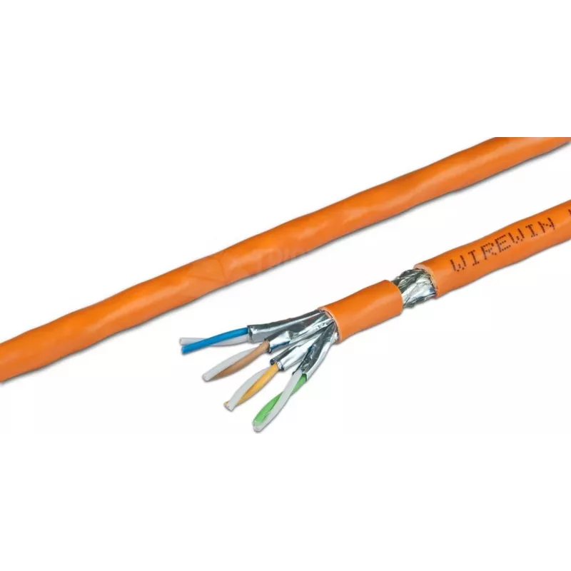 Wirewin VKW SFTP K7 LSOH3 500SXB cavo di rete Cat.7 S/FTP in formato bulk, 500 m, arancione, LSOH3