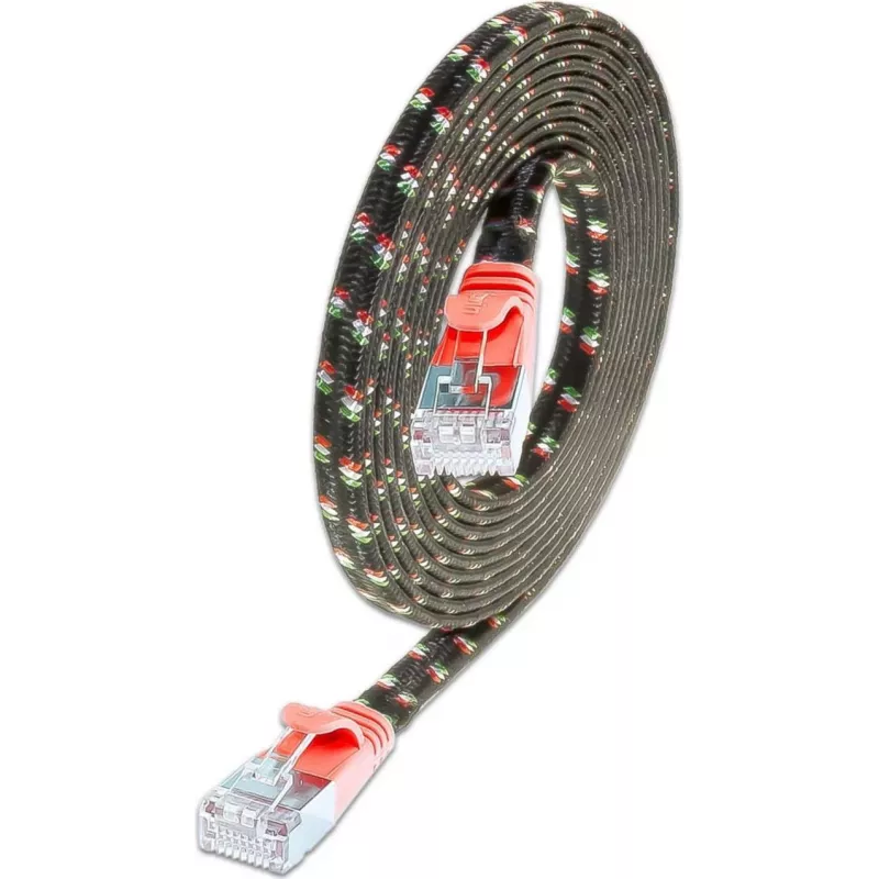 Wirewin SLIM ST6 3 RT - cavo patch Cat.6 SLIM-Tough, F/FTP, 3,0 m, rosso PKW-TOUGH-STP-K6 3.0 RT
