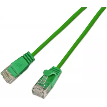 Wirewin SLIM KAT6A cavo patch Light 10 Gigabit tondo, U/UTP, Ø 3,6 mm, verde (SLIM-L-UU-K6A 0.1 GN)