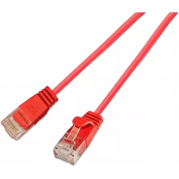Wirewin SLIM KAT6A cavo patch Light 10 Gigabit tondo U/UTP Ø 3,6 mm rosso 0,5 m SLIM-L-UU-K6A 0.5 RD