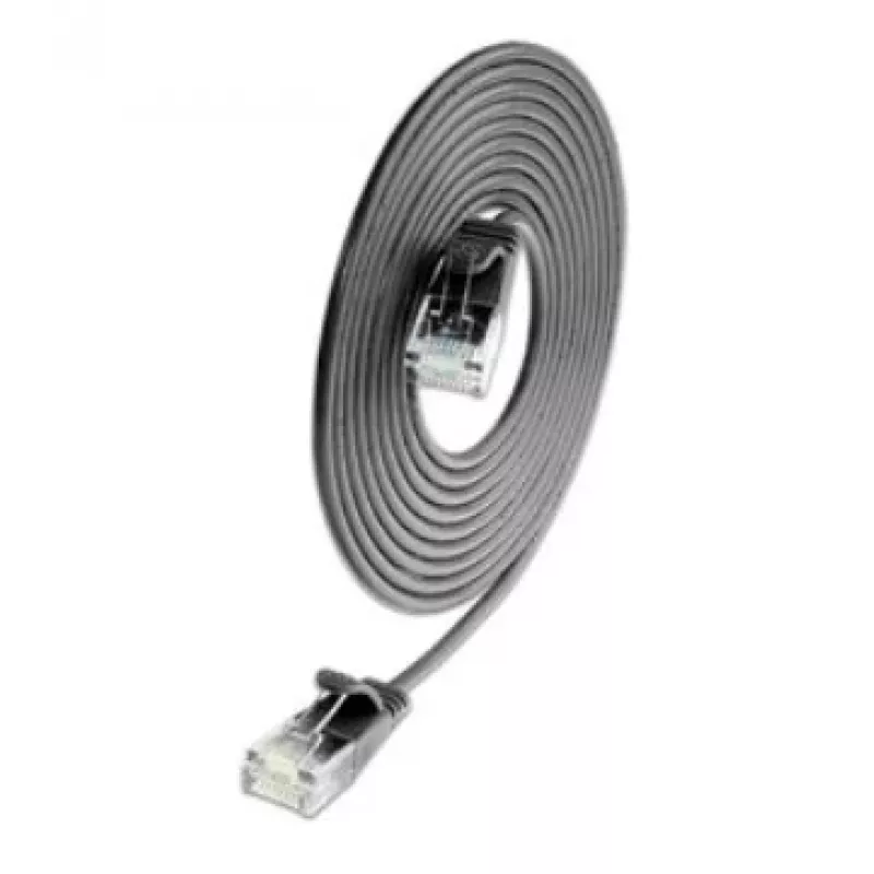 Wirewin SLIM CAT6A 10 Gigabit cavo patch slim, U/UTP, diametro 3,6mm, nero, 1,5m SLIM-L-UU-K6A 1.5 BK