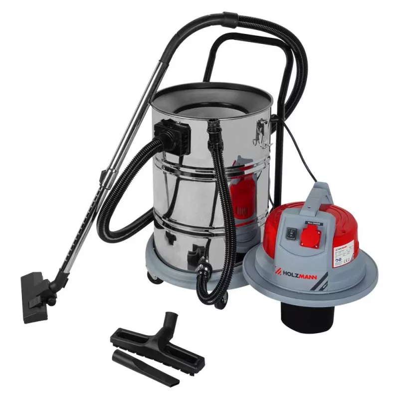 Holzmann NTS60L 230V aspiratore per liquidi e solidi 1400 W 60 L acciaio inox
