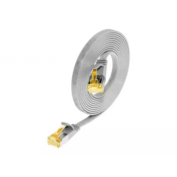 Wirewin Cat6a U/FTP cavo patch slim connettore maschio RJ45 a connettore maschio, 1m, grigio PKW-STP-SLIM-K6A 1.0