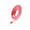 Wirewin cavo patch light tondo U/FTP Cat 6a rosso 0,1m slim flessibile PoE PKW-LIGHT-STP-K6A 0.1 RT