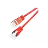 Wirewin cavo patch light tondo U/FTP Cat 6a rosso 0,1m slim flessibile PoE PKW-LIGHT-STP-K6A 0.1 RT