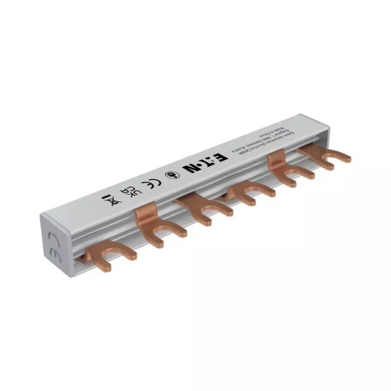 Eaton barra di distribuzione trifase a forcella EVGK-3PHAS/6MODUL 63A 400V 6 moduli (EP-501075)