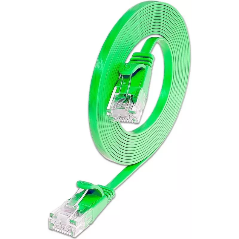 Wirewin Cat.6 U/UTP cavo patch Ethernet slim, 0,15 m, verde PKW-SLIM-KAT6 0.15 GN
