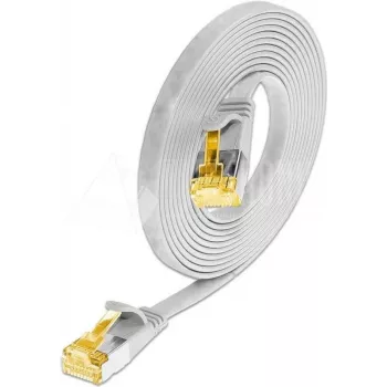 Wirewin Cat6a U/FTP cavo patch slim, 0,1m, bianco, RJ45, 10G, 500MHz PKW-STP-SLIM-K6A 0.1 WS
