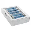 Wirewin SLIM-LS-K6A 0.1 BL 50 - Cavo patch Ethernet Slim Cat6A, 0,1 m, U/FTP, blu, confezione da 50